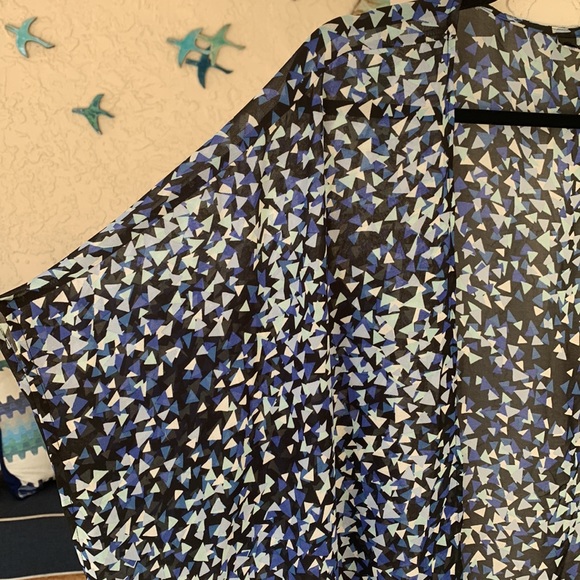 Lane Bryant geometric pattern swim cover up - Picture 3 of 8